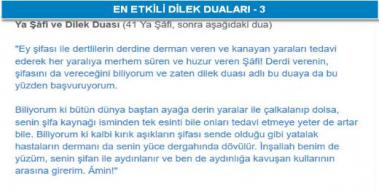 Dilek Ve stek Dualar